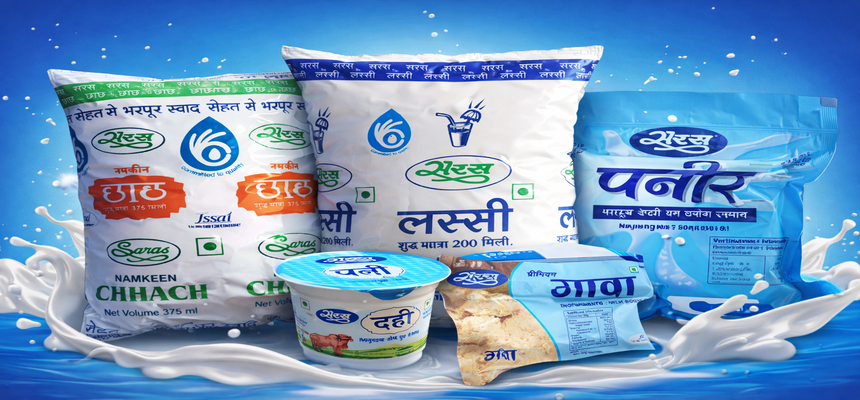 Saras Dairy Products: Paneer, Dahi, Lassi, Chhach & Mava | Taste + Nutrition