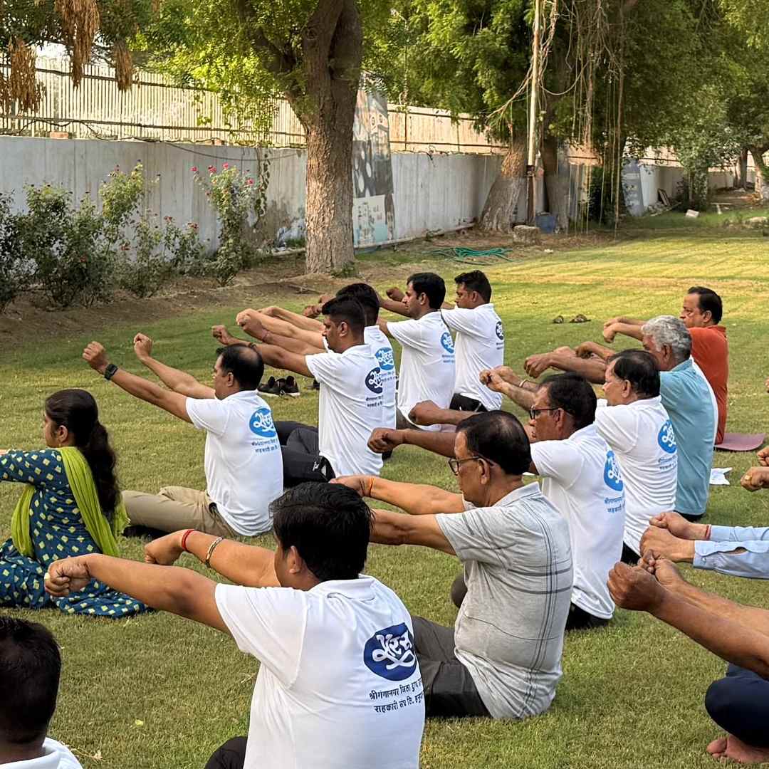 EMPLOYEES PRACTICING YOGA AT YOGA DIVAS 2025