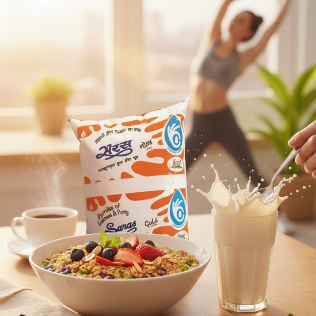 Saras Dairy Full Cream Milk (FCM) – 500 ml Image 3