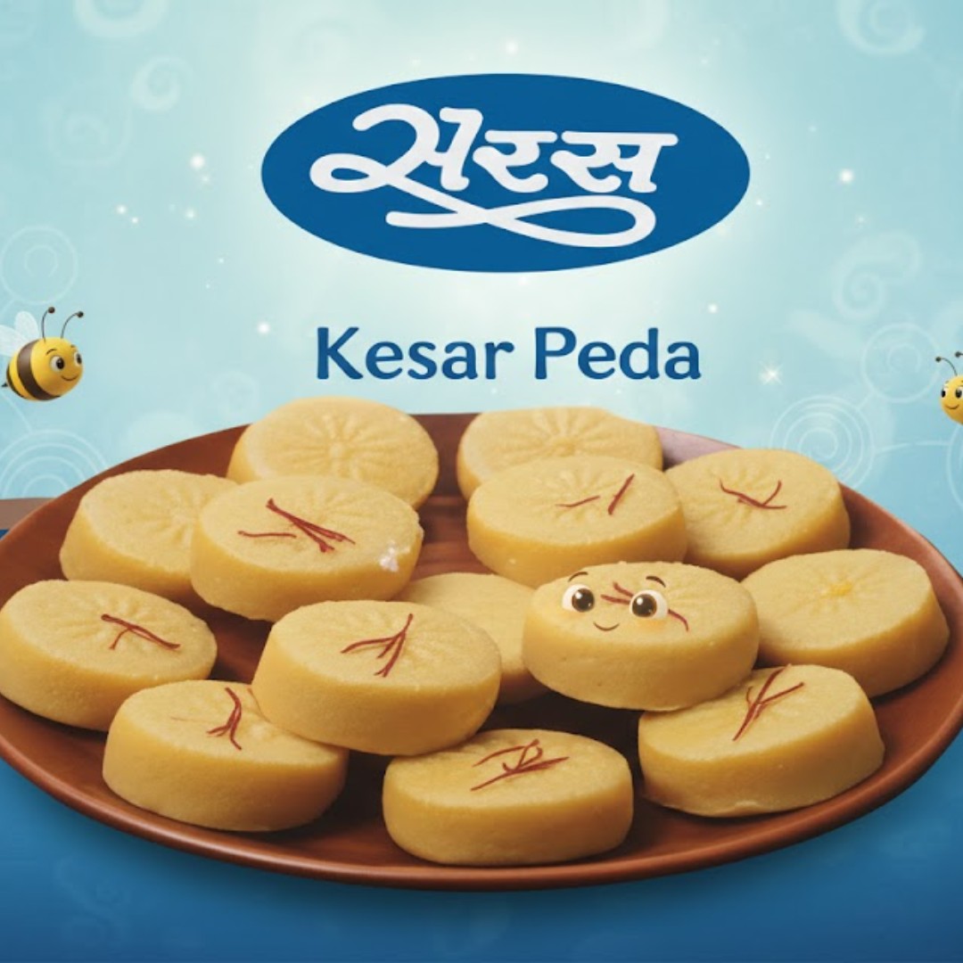 Saras Dairy Kesar Peda – 100gm Image 5