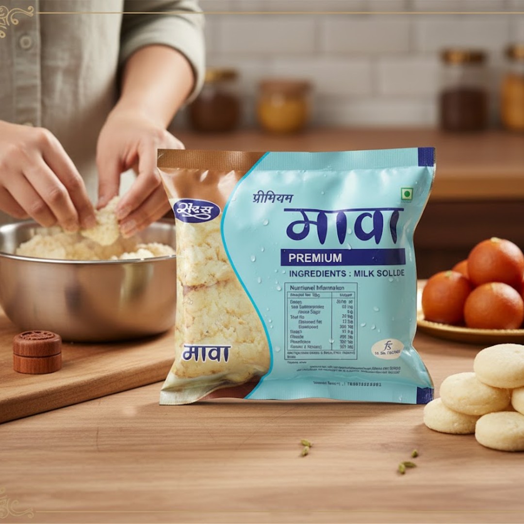 Saras Dairy Mawa Fika – 200gm Image 1