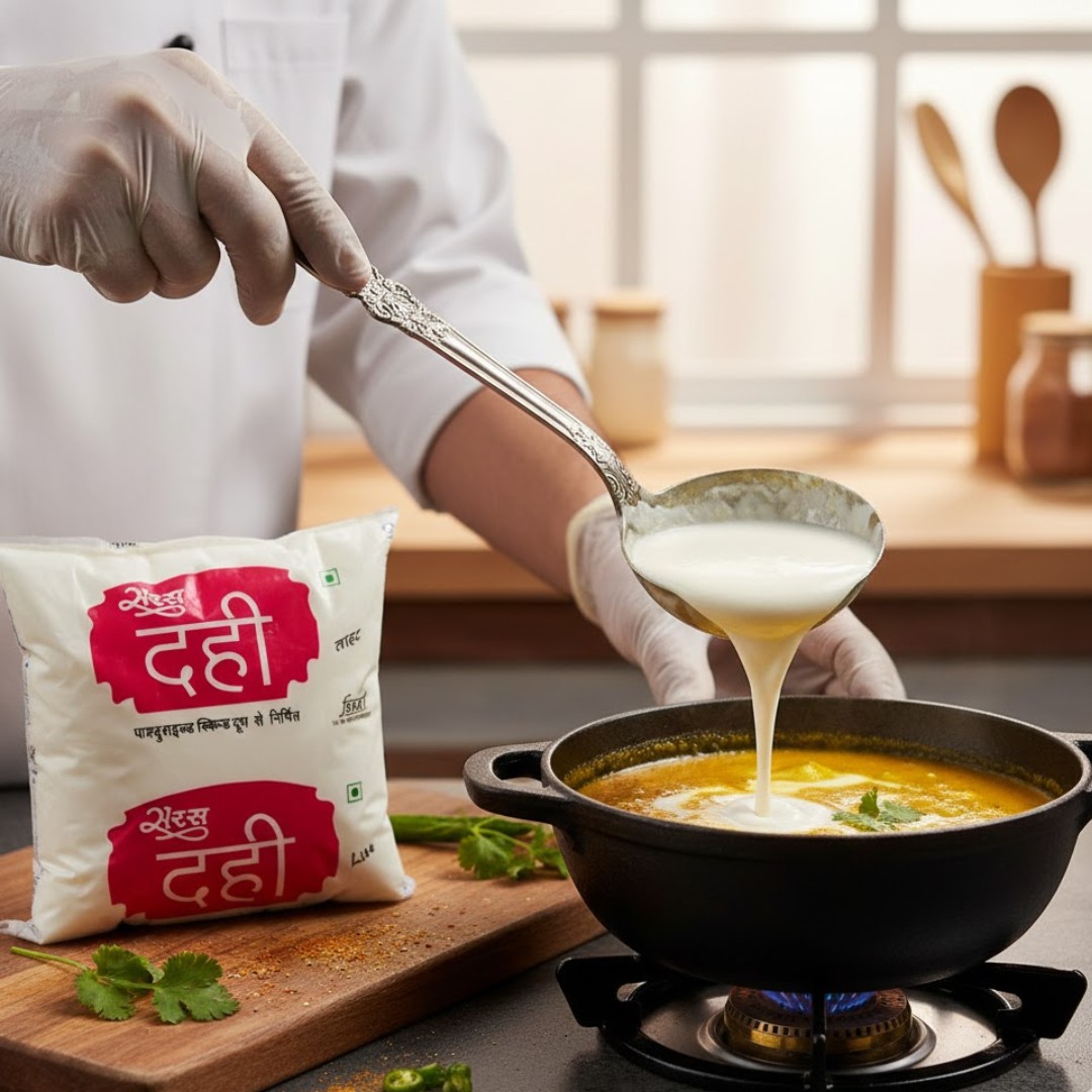 Saras Dairy Dahi Pouch 1kg Image 4