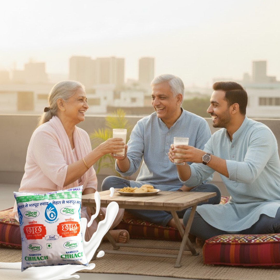 Saras Dairy Plain Chhach (400ml) Image 1